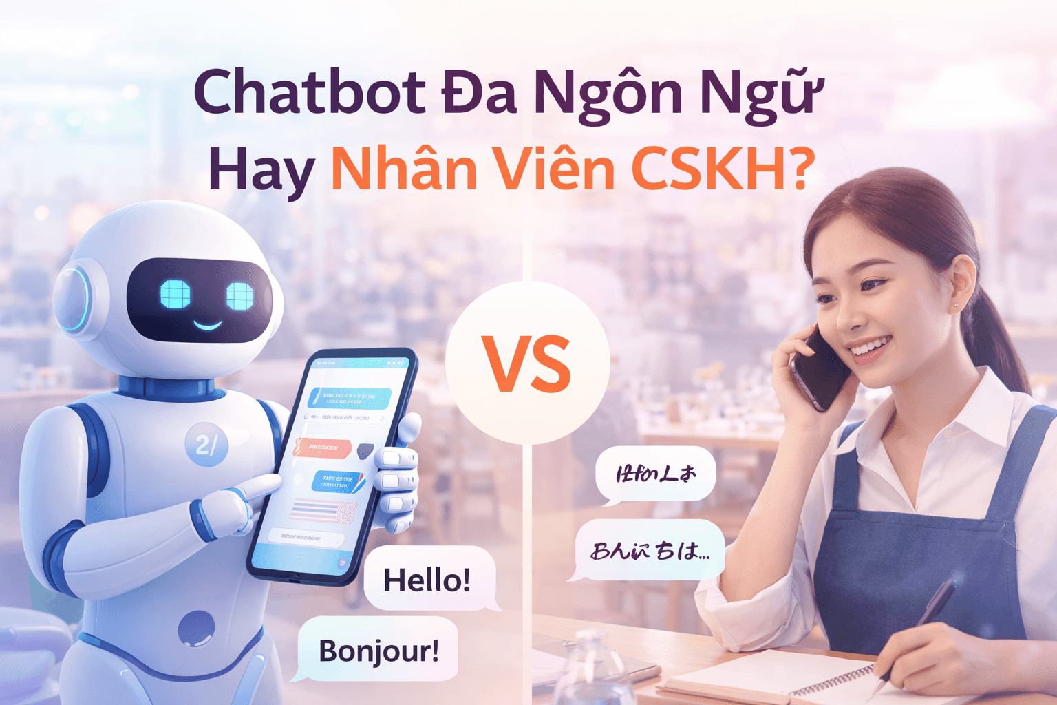 Chatbot Đa Ngôn Ngữ Hay Nhân Viên CSKH: Giải Pháp Nào Phù Hợp Cho Nhà Hàng?