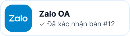 Thông báo Zalo OA