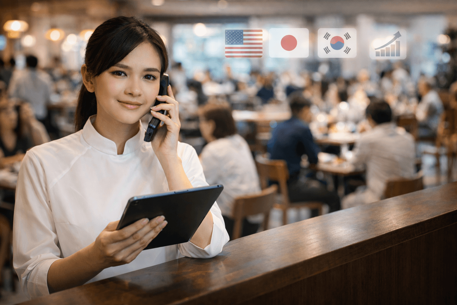 Bài Toán Nhân Sự Nhà Hàng: Vì Sao Nhân Viên Biết Ngoại Ngữ Luôn Đắt Gấp Đôi?