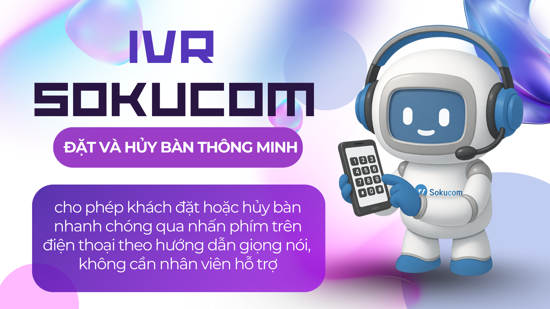 Ảnh minh họa hệ thống Auto Call IVR tại nhà hàng Sokucom