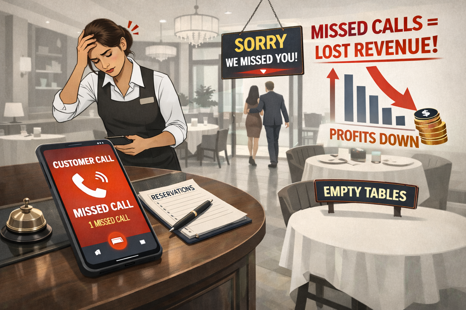 Bỏ Lỡ Cuộc Gọi Khách Hàng: Sai Lầm Đắt Giá Khiến Nhà Hàng Thất Thoát Doanh Thu
